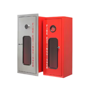 Armoire d'extincteur portable en acier pleine taille à porte simple, pour la sécurité incendie et la lutte contre les incendies, fournisseur pour véranda