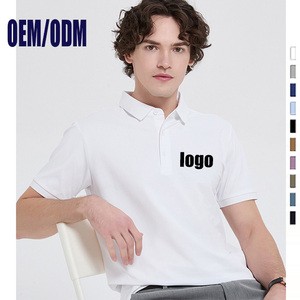 Customized logo Wholesale Workwear Polo Short Sleeve T-shirt Men's Polo <b>TShirt</b> Solid Color Homme Blank Plus Size T Shirt for Men - Product Image 1