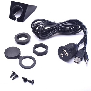 Cavo di prolunga audio/video <span class=keywords><strong>USB</strong></span>/<span class=keywords><strong>Aux</strong></span> RCA per installazione a incasso nel cruscotto dell'auto - Product Image 5