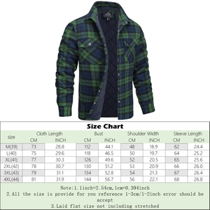 Articolo di Punta Abbigliamento <span class=keywords><strong>Invernale</strong></span> da Uomo Nuova Elegante <span class=keywords><strong>Camicia</strong></span> di Flanella a Quadri da Uomo <span class=keywords><strong>Giacca</strong></span> Cappotto Pesante Foderata in Flanella per l'Inverno - Product Image 6