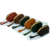 Sac en cuir personnalisé Mini stylo vanité avec logo Vegan luxe PU fermeture éclair huile essentielle petite pochette