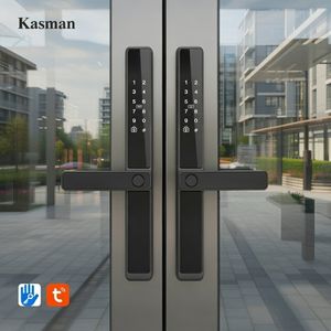 Kasman SOURCE <span class=keywords><strong>PRIX</strong></span> Serrure de porte mince à <span class=keywords><strong>double</strong></span> face étanche à l'extérieur Serrures à carte Tuya Ttlock intelligentes pour la <span class=keywords><strong>maison</strong></span> - Product Image 1