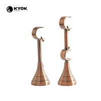 Support adhésif pour rideau KYOK noir en forme de Y, embout de tringle à rideau de douche pour salle de bain, très apprécié des clients