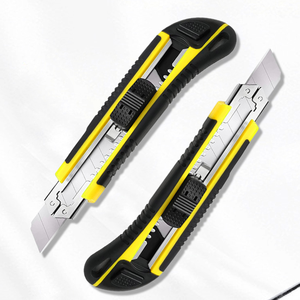عالية الجودة 18 مللي متر عرض البلاستيك ABS + TPR سكين متعددة الوظائف سكين مع 3 شفرات - Product Image 1