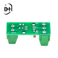 Módulo de Aislamiento Fotoeléctrico de 1 Canal PC817 EL817 3V-5V 12V 24V con Soporte para Riel, para PLC y Placa de Control de Motor