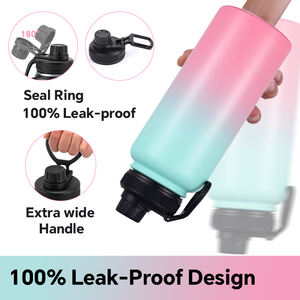 Bouteilles d'eau réutilisables en Tritan pour enfants, sans BPA, 740 ml (25 oz), avec couvercle à paille, pour sports de plein air, personnalisables avec logo - Product Image 4