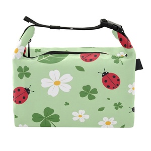 Hawaii Tropical Custom Lucky Ladybug Clover Lunch Bag Warm Cooler Bag - Product Image 1