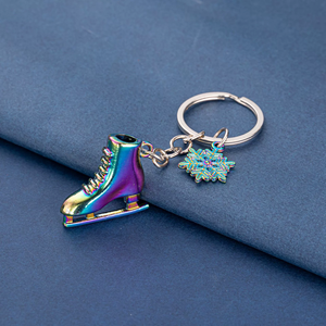 Porte-clés Patins à Roulettes, Porte-clés Patins, <span class=keywords><strong>Pendentif</strong></span> Clé <span class=keywords><strong>Jeux</strong></span> <span class=keywords><strong>de</strong></span> Neige, Porte-clés Hiver en Alliage <span class=keywords><strong>de</strong></span> Zinc Métallique, Porte-monnaie Personnalisé - Product Image 6