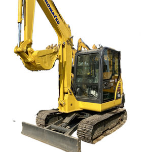 Komatsu รถขุด PC56มือสองพร้อมใบมีด5.6ton ไฮดรอลิคตีนตะขาบรถแบคโฮขุดเครื่องยนต์ประสิทธิภาพสูงและกระปุกเกียร์ - Product Image 1