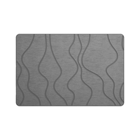 Tapis de bain en pierre de diatomite à séchage rapide, antidérapant, écologique, fabriqué à la machine, design personnalisé, luxe