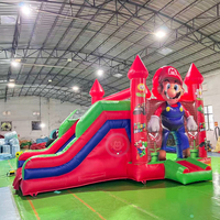 Château gonflable commercial Mario, structure gonflable d'obstacles, jouets de dessin animé