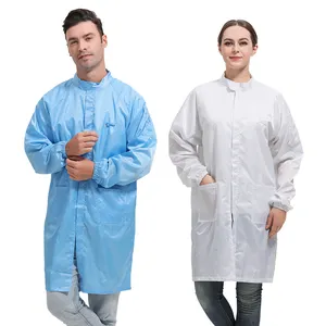 Roupas antiestáticas para salas limpas de laboratório Roupas de segurança ESD Roupas de blusa ESD para salas limpas