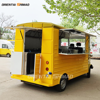 Chariot de nourriture de haute qualité pour la rue, chariot de nourriture mobile rapide pour les beignets et la pizza avec équipement de cuisine