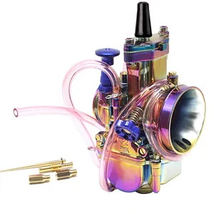 Carburetor Motorcycle Colorful Rainbow 2T 4T Universal Refitting Parts Racing For 50 100 150 200 250cc DirtBike 21-34mm