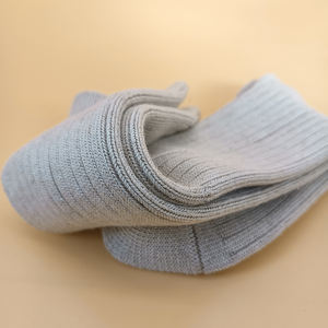 1 paire de chaussettes mi-mollets en coton chanvre naturel de couleur unie lavables en machine chaussettes confortables douces respirantes à double aiguille CHS - Product Image 4