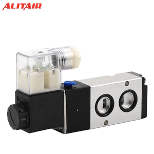 ALITAIR Vanne de commande directionnelle électromagnétique 5/2 5/3 voies 4M, Vanne à commande pneumatique, Vanne à plaque, Prix usine - Product Image 3