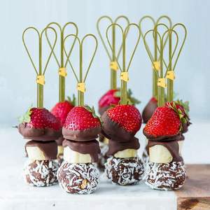 Piques à cocktail écologiques en bambou à long manche, très économiques, haute résistance, non pliables, pour marché nocturne, plats froids, brochettes de fruits et snacks - Product Image 4