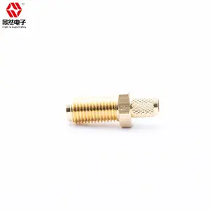Selling RF Coaxial SMA Female Connector Bulkhead Crimp RG58 Cable Gold Plating 50ohm Straight JCAK Series Bulk Series Connectors