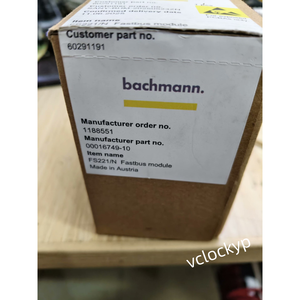 FS221/N NOUVEAU module PLC Bachmann FedEx ou DHL - Product Image 1
