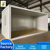 Contenedor Móvil de 20 pies para Oficina/Tienda, Casa Prefabricada Pequeña a Bajo Precio, Casa Modular de 20 pies/40 pies, Dormitorio Modular para Trabajadores
