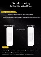 Qualcomm chip AR9344 impermeable al aire libre 5,8G 300Mbps 3KM al aire libre AP/CPE/puente punto a punto WiFi puente enrutador 24V POE Power