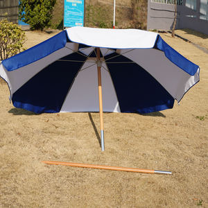 <span class=keywords><strong>Parasol</strong></span> commercial moderne et résistant personnalisé de 7,2 pieds <span class=keywords><strong>vent</strong></span> <span class=keywords><strong>fort</strong></span> <span class=keywords><strong>Parasol</strong></span> de plage de 6mm avec cadre en fibre de verre UV50 + poteau en bois à vendre - Product Image 1