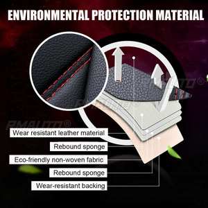 NOUVEAU Housse de siège avant universelle de luxe en cuir PU, protection de coussin 5D, tapis antidérapant, imperméable pour Lada, pour Ford, pour BMW - Product Image 3