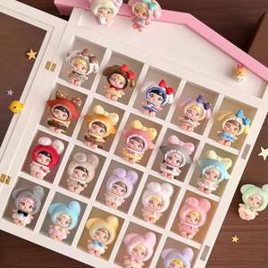 En stock 100% authentique 8 pièces/boîte Série Happy Sunday Boîte mystère Mignonne poupée en peluche PVC Dimoo Animal Porte-clés Pendentif Cadeau pour enfants - Product Image 6