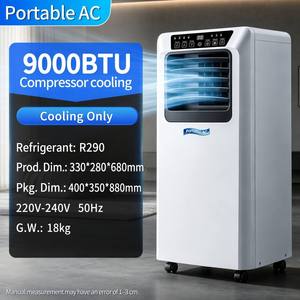 <span class=keywords><strong>Climatiseur</strong></span> <span class=keywords><strong>Portable</strong></span> 9000 BTU R290 à Compresseur, Tour de Refroidissement AC sur Pied, Fonctionnement Silencieux, Télécommande, Roues, OEM - Product Image 1