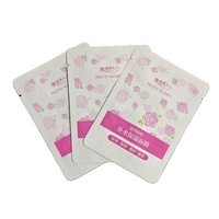 Sachet d'emballage personnalisé imprimé thermoscellable sur 3 côtés pour masques faciaux, idéal pour les échantillons cosmétiques et de soins de la peau