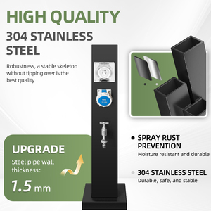 Pedestal de Energía para Muelle, Acero Inoxidable 304, Impermeable IP66, para Parques de RV, Campamentos de Caravanas y Zonas de Remolques - Product Image 4