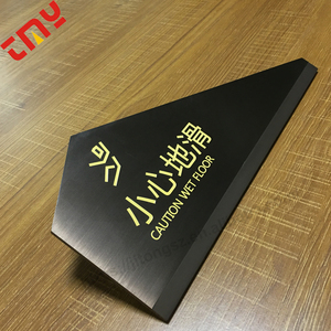 De público Matt acabado cepillado <span class=keywords><strong>grabado</strong></span> seguridad Piso mojado placa advertencia signo de Metal Hotel para restaurante - Product Image 2