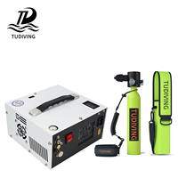 TUDIVING Haute Qualité OEM ODM 0.5L Appareil Respiratoire de Plongée avec Bouteille HPA pour Snorkeling et Compresseur d'Air 12V Équipement de Plongée Sous-Marine