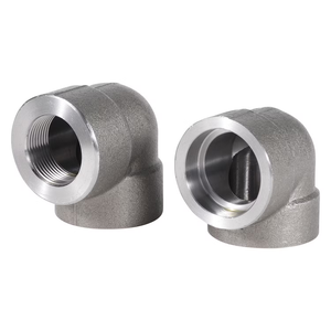 ข้อต่อเหล็กคาร์บอน C-WAY ขนาด 2 นิ้ว 90 องศา แบบเกลียว ANSI B16.11 NPT ASTM A105 - Product Image 1