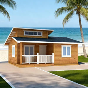 50 ㎡   Cabaña Modular Prefabricada de 2 Dormitorios con Vista al Mar, Casa Pequeña para Vacaciones en Resort de Playa o Glamping - Product Image 1