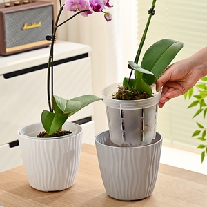 Pot de plante en plastique transparent moderne pour orchidée Phalaenopsis pour la maison et le jardin, pot à fleurs succulentes - Product Image 6
