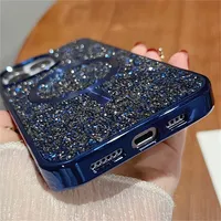 Coque Magnétique Scintillante à Paillettes Bling pour iPhone 17 Air 16 15 14 13 12 11 Pro Max Plus 17 Pro – Housse de Protection Plaquée