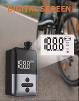 Pompe à air miniature sans fil portable de haute qualité en plastique avec affichage numérique LED automatique pour gonflage des pneus de vélo et de voiture