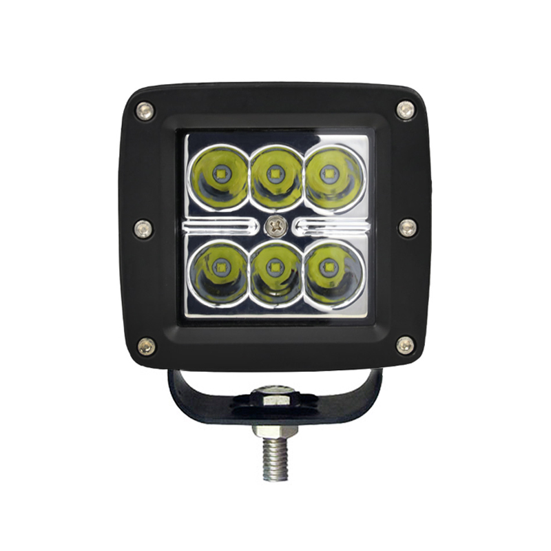 2025 New Waterproof Spot Flood LED Flush Mounting Light Pods Lights off Road 18W LED Work Light