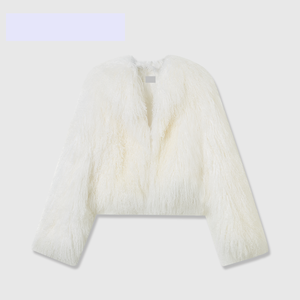 YR030 Muchos colores Abrigo corto de piel de cordero tibetano genuino para mujer Aceptamos chaqueta de cordero de oveja mongol personalizada - Product Image 2