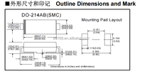 Diode Schottky SS54 5A SMC pour carte de puissance à courant élevé