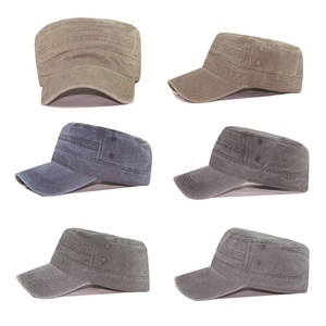 Men's Flat <strong>Cap</strong> <strong>Army</strong> Green Men's Hat Korean Version of Casual Duck <strong>Cap</strong> Cotton Flat Brim <strong>Cap</strong> - Product Image 6