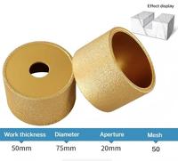 Meule diamantée brasée épaissie 30-50mm pour meuler la pierre de quartz de granit de marbre