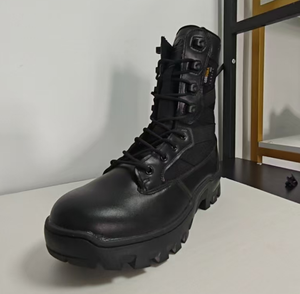 Bottes de randonnée en cuir de vachette noir pour hommes TSB05, durables, pour la forêt et la jungle, Asiaon H Boots - Product Image 2