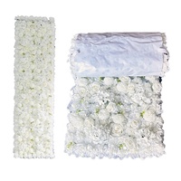 Panneaux muraux de fleurs artificielles en soie, roses artificielles réalistes, toile de fond en fausses roses pour la décoration de mariages et de fêtes