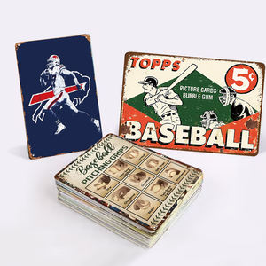 Personalized Baseball Tin Signs Vintage Retro <strong>Printing</strong> Ball Game Competition Metal <strong>Plates</strong> for Wholesale - Product Image 1