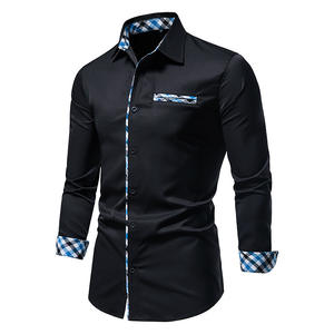 Nuove camicie da uomo a maniche lunghe con risvolto sottile con bottone autunnale top 2025 moda 3D con stampa sabbie mobili bluse da ballo nobile S-3XL - Product Image 3