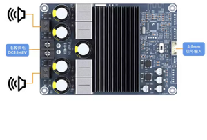 Плата цифрового усилителя мощности BDM8 TPA3255 2x300 Вт, двухканальный стереофонический аудиоусилитель высокой мощности, приемники и усилители - Product Image 3