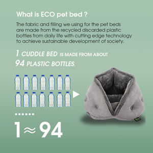 Letto per coccole per gatti letto per gatti in tessuto riciclato al 100% letto calmante per gatti autoriscaldante - Product Image 5