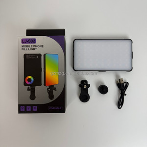 Lumière LED RGB professionnelle pour photographie avec clip réglable pour éclairage de <span class=keywords><strong>maquillage</strong></span> et effets de studio, design portable - Product Image 2